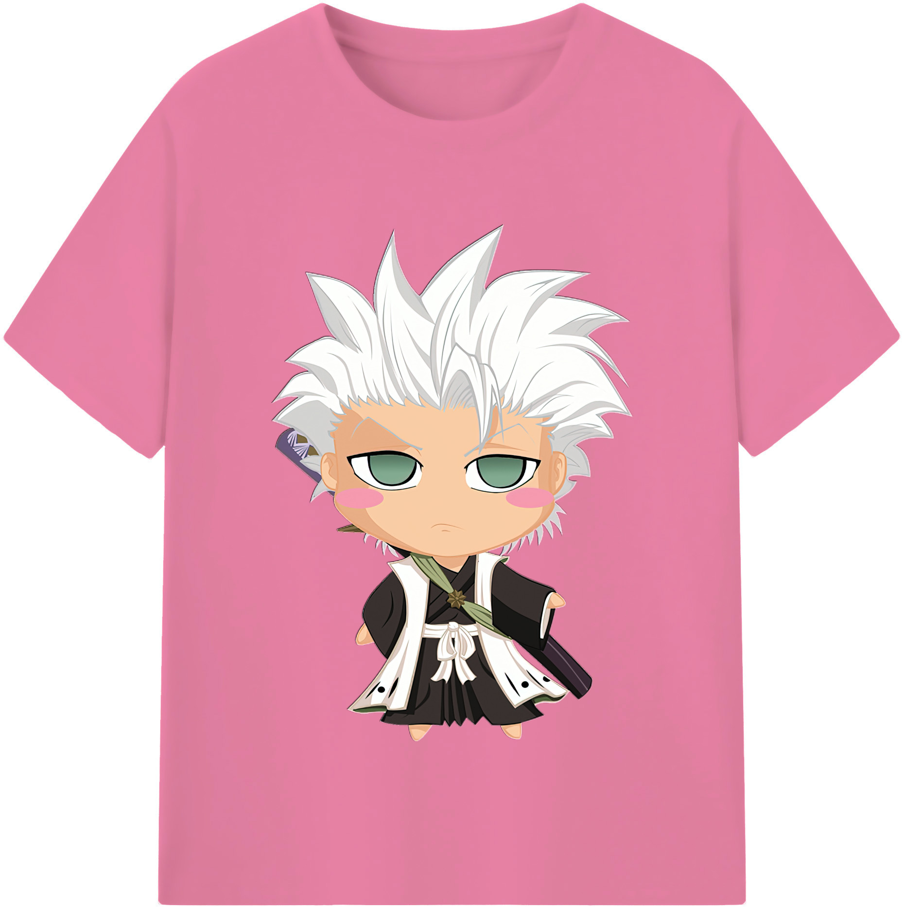 （画像用） ブリーチ 日番谷冬獅郎（ひつがや とうしろう） BLEACH Hitsugaya Toushirou 綿100％半袖Tシャツ（フロントプリント）